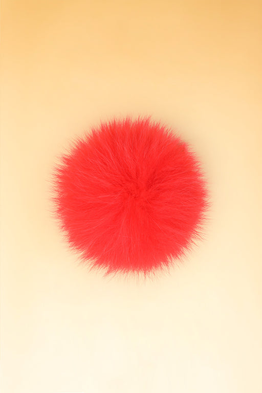 100% Real Fur Pom Pom Ruby - Heritage Of Scotland - RUBY