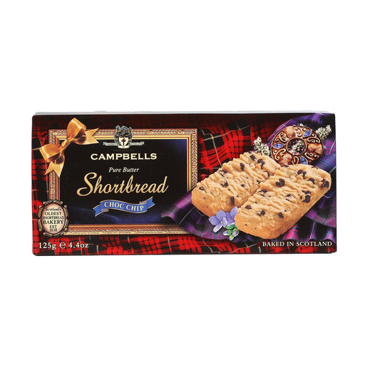 125G Choc Chip Fingers Shortbread - Heritage Of Scotland - NA