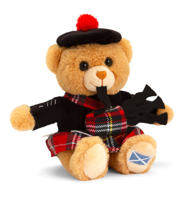 15Cm Scottish Piper Hug Me Bear - Heritage Of Scotland - NA