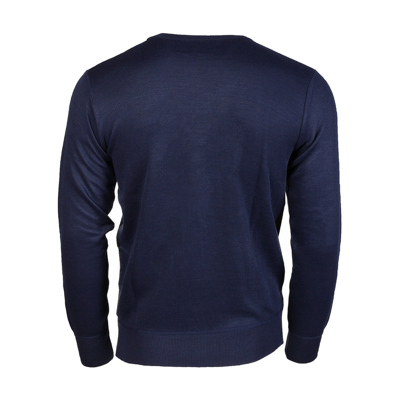 Men's Argyle Ballantrae Jumper Crew Neck Turquoise