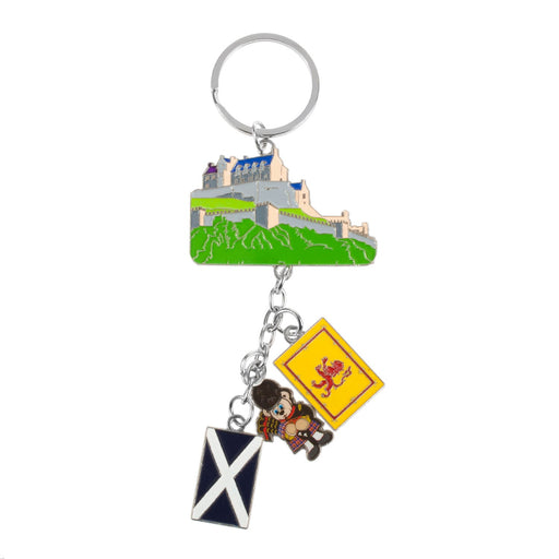 4 Icon Chain - Saltire & Lion Rampant Keyring - Heritage Of Scotland - NA