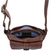 4551 Unisex Leather Body Bag Tan - Heritage Of Scotland - TAN
