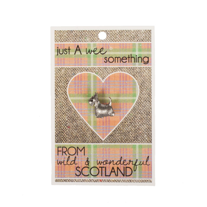 Scottie Dog Pin With A Wee Something Card