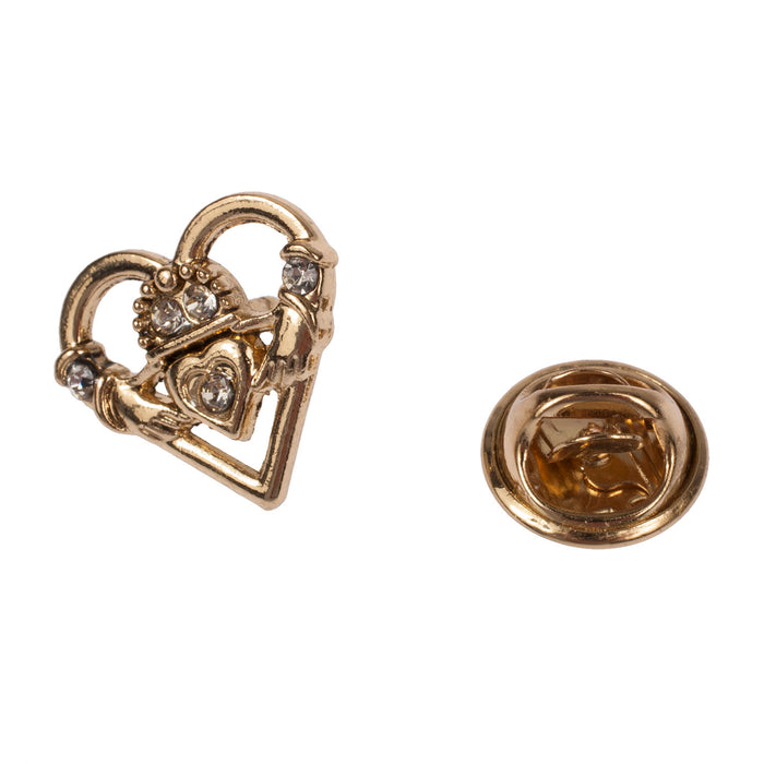 Claddagh Heart Pin With A Love And Protection Card