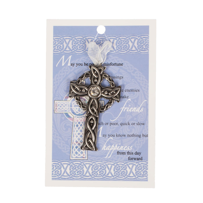 Celtic Cross Hanger With Poor In Misfortune Card