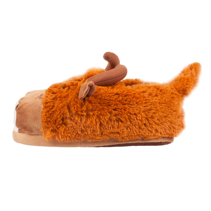 Buy wholesale Highland Cow Baby Slippers Cream (0-6 months)