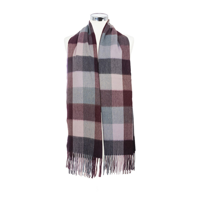Balmoral 100% Cashmere Woven Stole  Pink