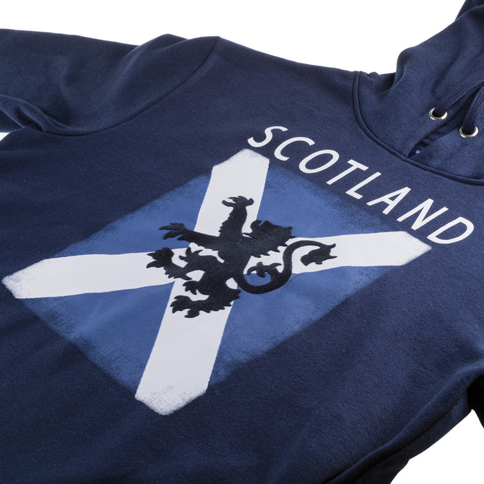 Distressed Scotland Saltire Lion Hooded Top