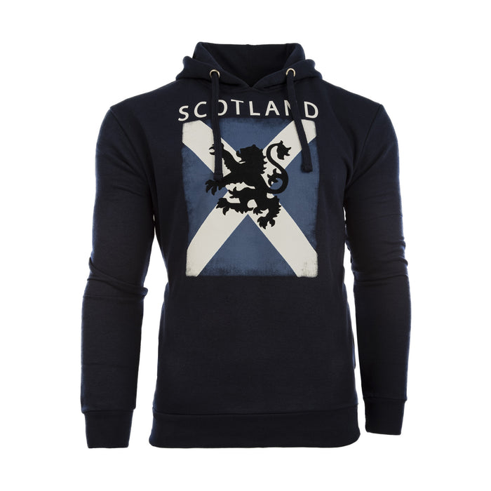 Distressed Scotland Saltire Lion Hooded Top