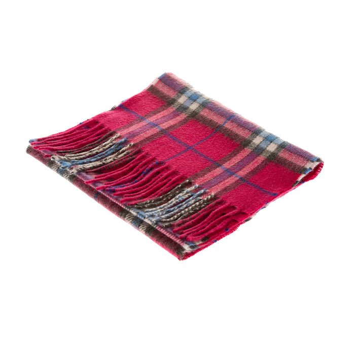 100% Cashmere Scarf Made In Scotland Pink Classic