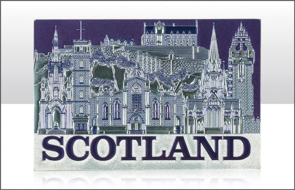 Scotland Montage Foil Stamped Magnet