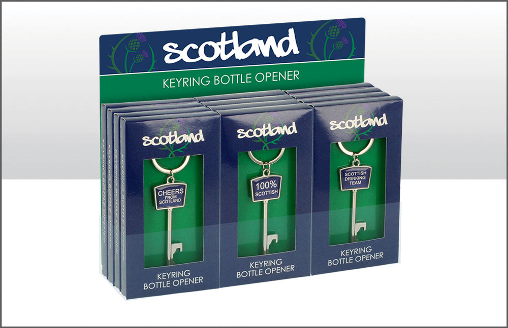 Scotland Bottle Opener Keyring Assorted design