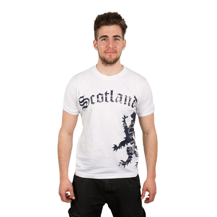 Scotland Side Lion T-Shirt White