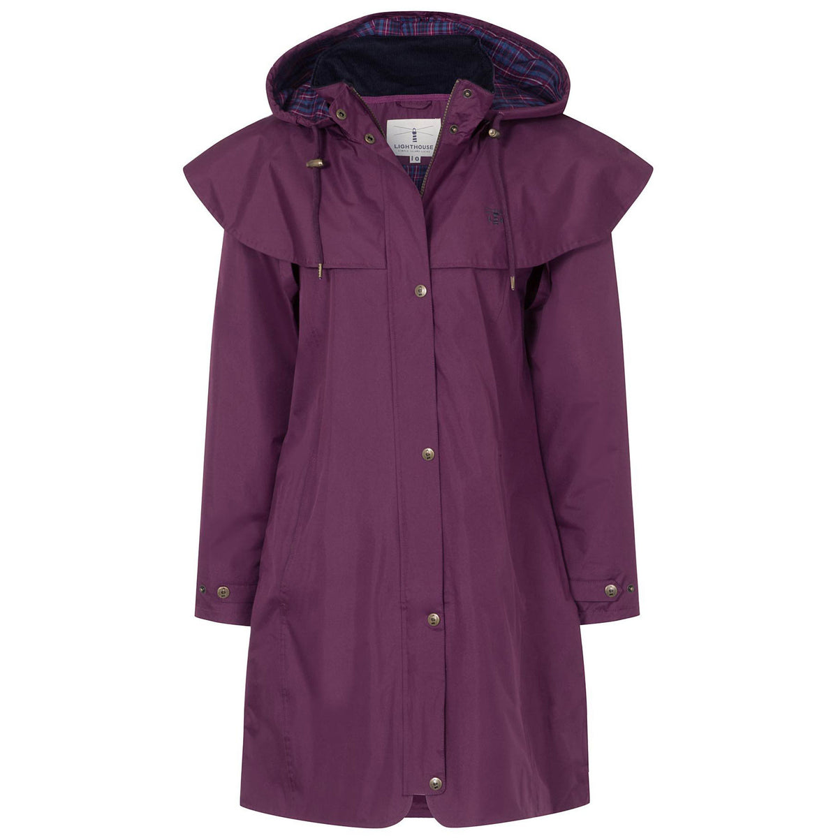 Women's Outrider Waterproof Coat Plum Heritage of Scotland — Heritage