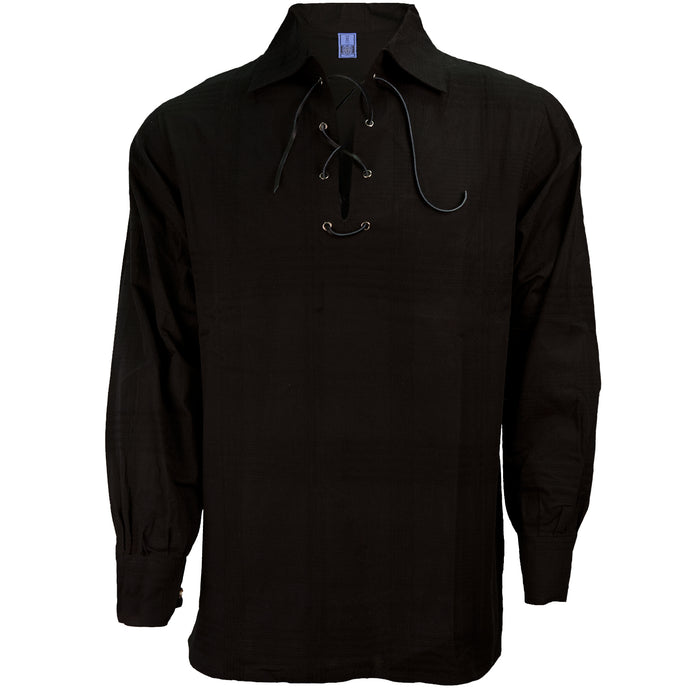 Gents Deluxe Jacquard Ghillie Shirt Black