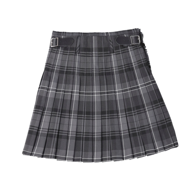Scottish Tartan Kids Kilt  Hamilton Grey