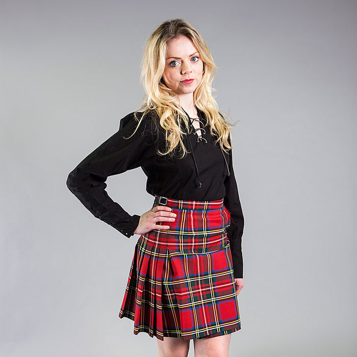 Ladies Deluxe Tartan Kilted Skirt Stewart Royal | Heritage of Scotland ...