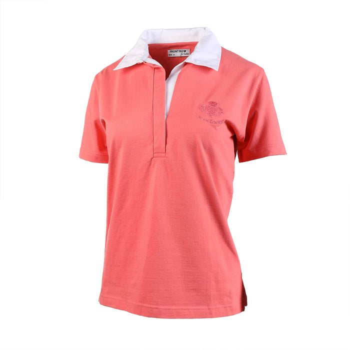 Ladies S/S Stretch Scotland Rugby Top Melon