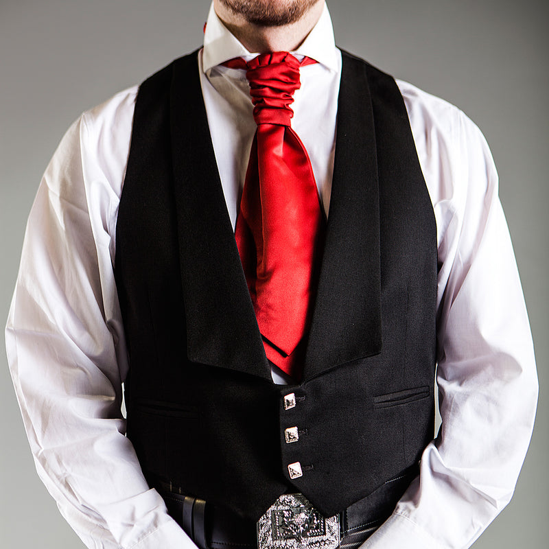 Adults Ruche Tie Wine