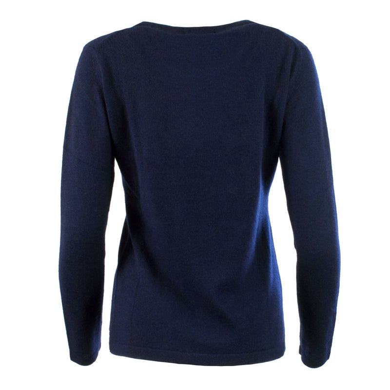 Dunedin Cashmere Women’s 100% Cashmere C-Neck Jumper – Astral