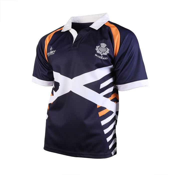 Adults Cotton Collar Poly Rugby Top