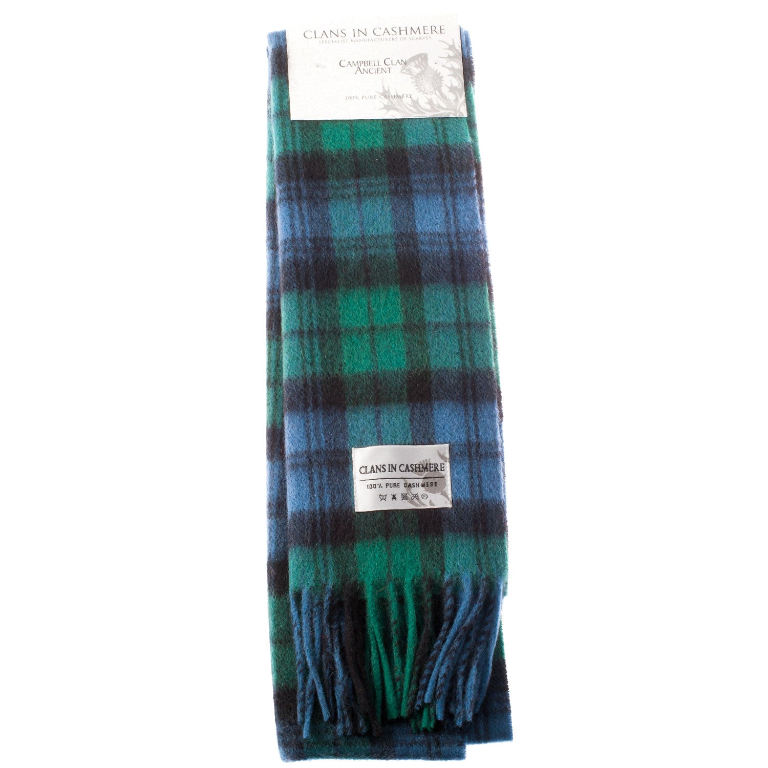 Cashmere Scottish Tartan Clan Scarf CAMPBELL CLAN ANCIENT