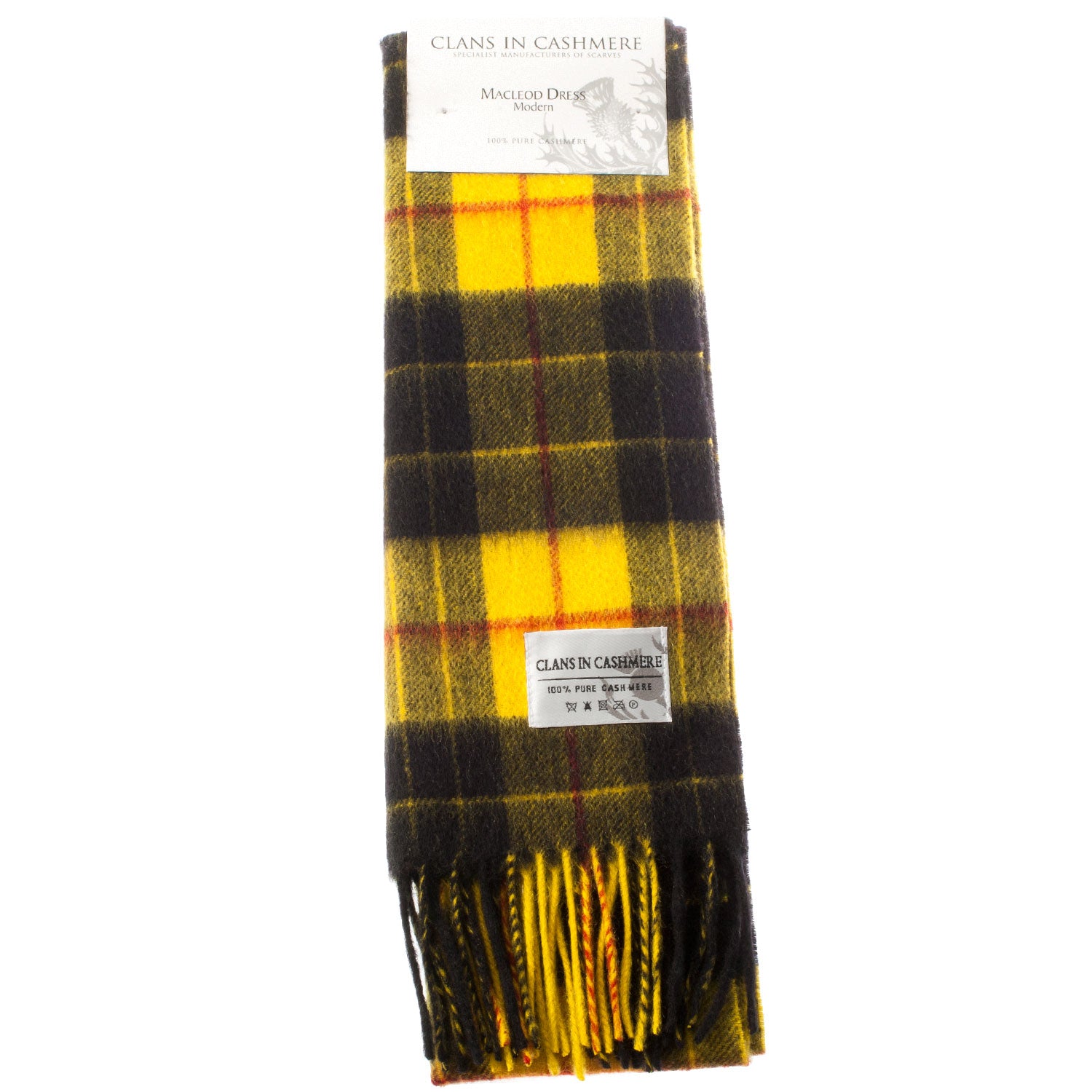 Cashmere Scottish Tartan Clan Scarf MACLEOD DRESS | Heritage of