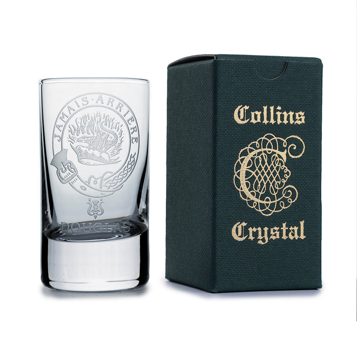 Collins Crystal Clan Shot Glass Douglas