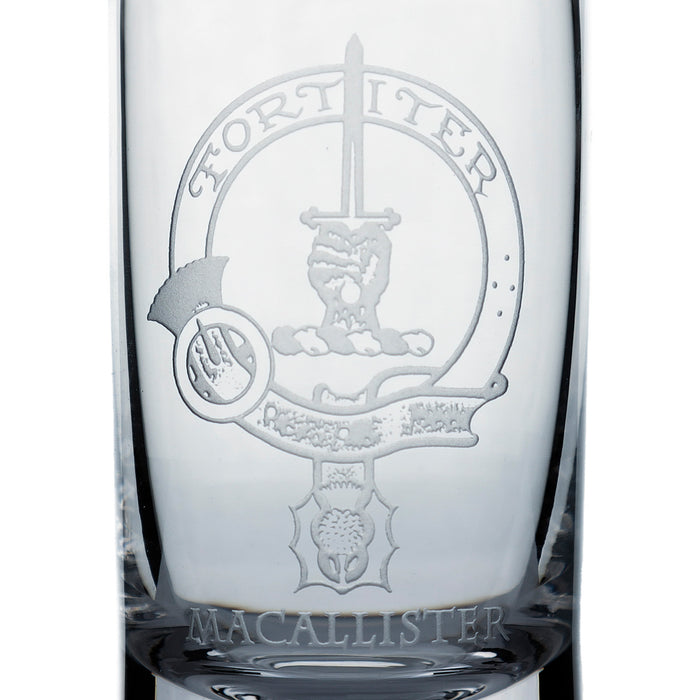 Collins Crystal Clan Shot Glass Macalister