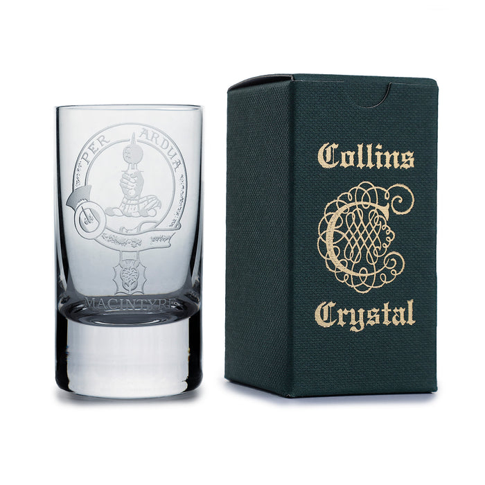 Collins Crystal Clan Shot Glass Macintyre