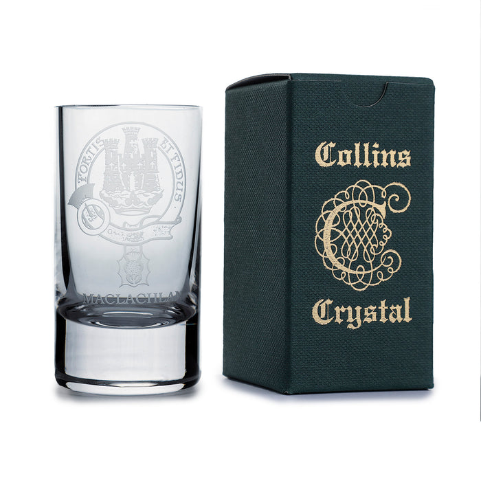 Collins Crystal Clan Shot Glass Maclachlan