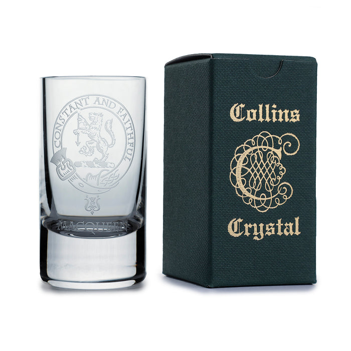 Collins Crystal Clan Shot Glass Macqueen