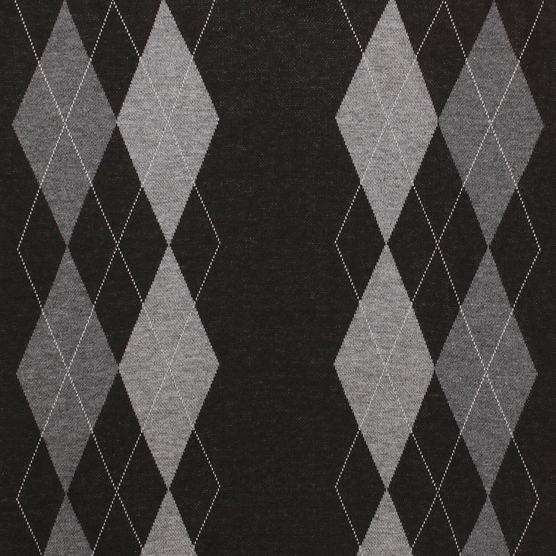 Men's Argyle Ballantrae V Neck Jumper Black