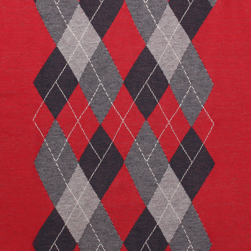 Men's Argyle Ballantrae Jumper Half Zip Red
