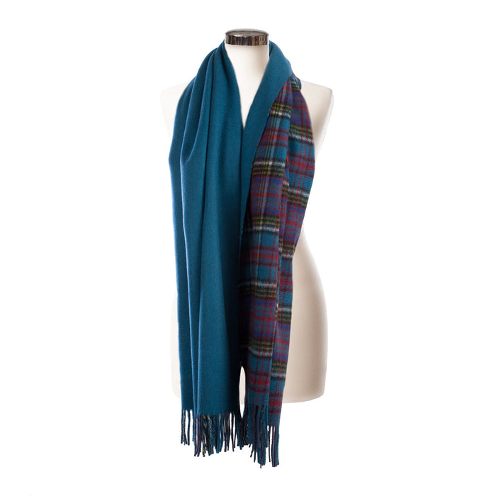 Dunedin Cashmere Double Sided Stole  Anderson/Blue