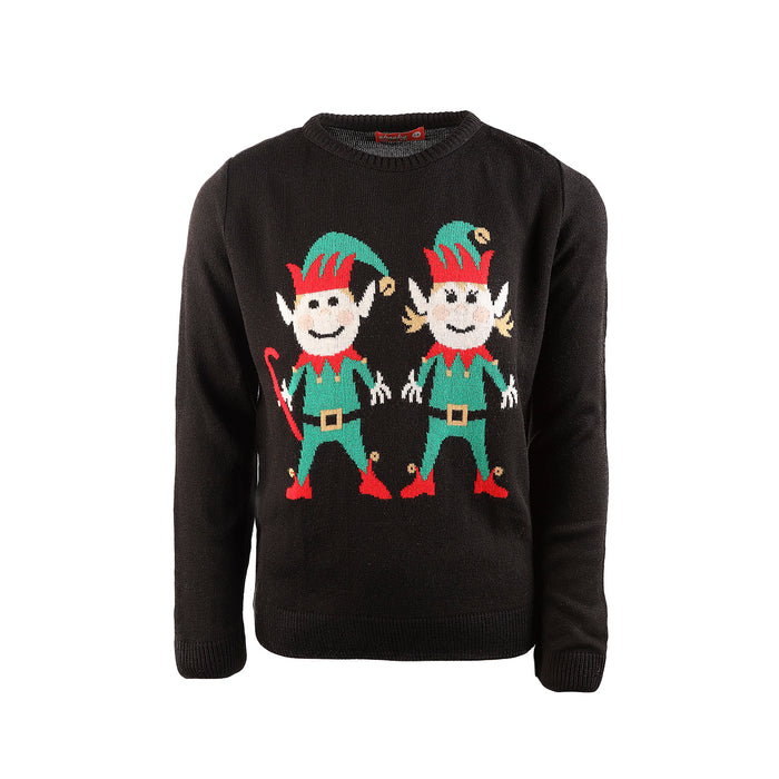 Kids Elf Boy & Girl Sweater Christmas Jumper