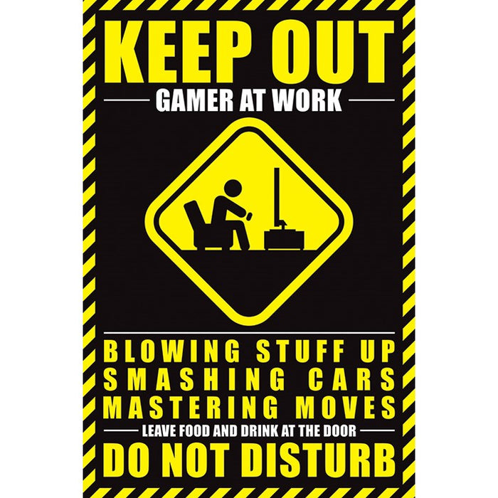 Gamer At Work Maxi Poster