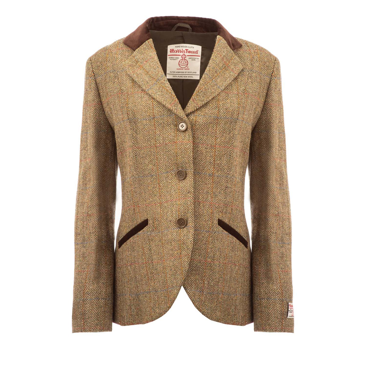 Women's Harris Tweed Skye Jacket GREEN Heritage of Scotland