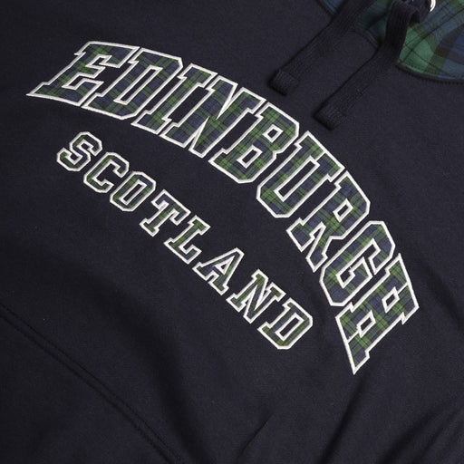 Adults Hoodie Edin/Scot B/Watch Sleeve - Heritage Of Scotland - NAVY