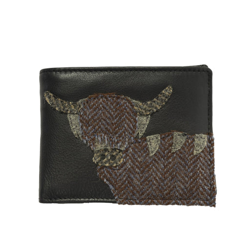 Angus The Cow Wallet - Heritage Of Scotland - BLACK