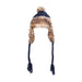 Aran Cable Trapper Hat - Heritage Of Scotland - Navy