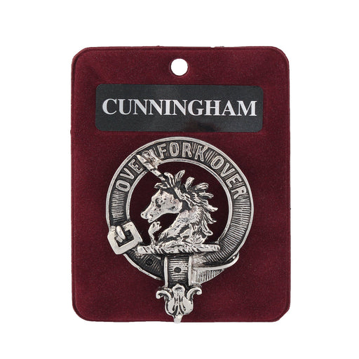 Art Pewter Clan Badge 1.75" Cunningham - Heritage Of Scotland - CUNNINGHAM