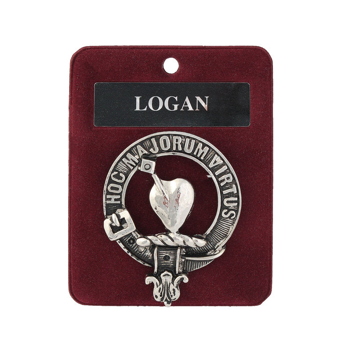 Art Pewter Clan Badge 1.75" Logan - Heritage Of Scotland - LOGAN