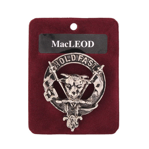 Art Pewter Clan Badge 1.75" Macleod - Heritage Of Scotland - MACLEOD