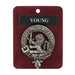 Art Pewter Clan Badge 1.75" Young - Heritage Of Scotland - YOUNG