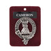 Art Pewter Clan Badge Cameron - Heritage Of Scotland - CAMERON