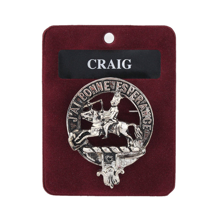 Art Pewter Clan Badge Craig - Heritage Of Scotland - CRAIG