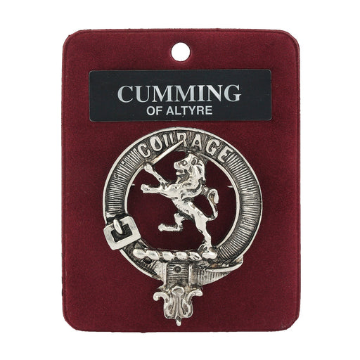 Art Pewter Clan Badge Cumming Of Altyre - Heritage Of Scotland - CUMMING OF ALTYRE