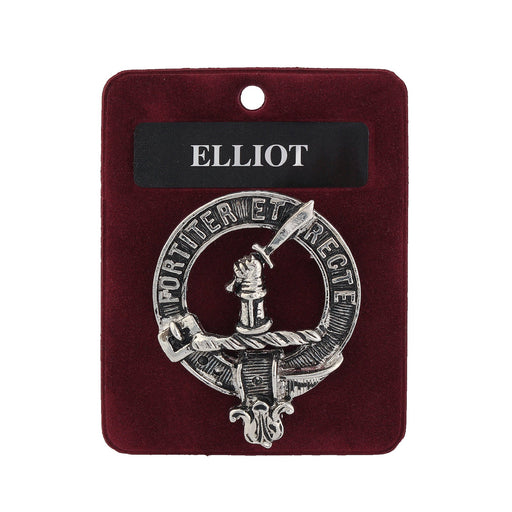 Art Pewter Clan Badge Elliot - Heritage Of Scotland - ELLIOT