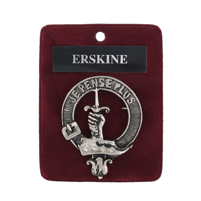 Art Pewter Clan Badge Erskine - Heritage Of Scotland - ERSKINE